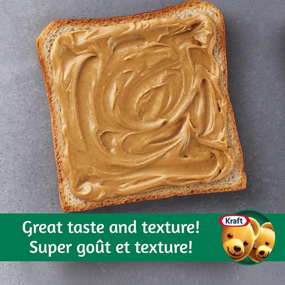 QTY:2), Kraft CANADA Smooth Peanut Butter, 2kg