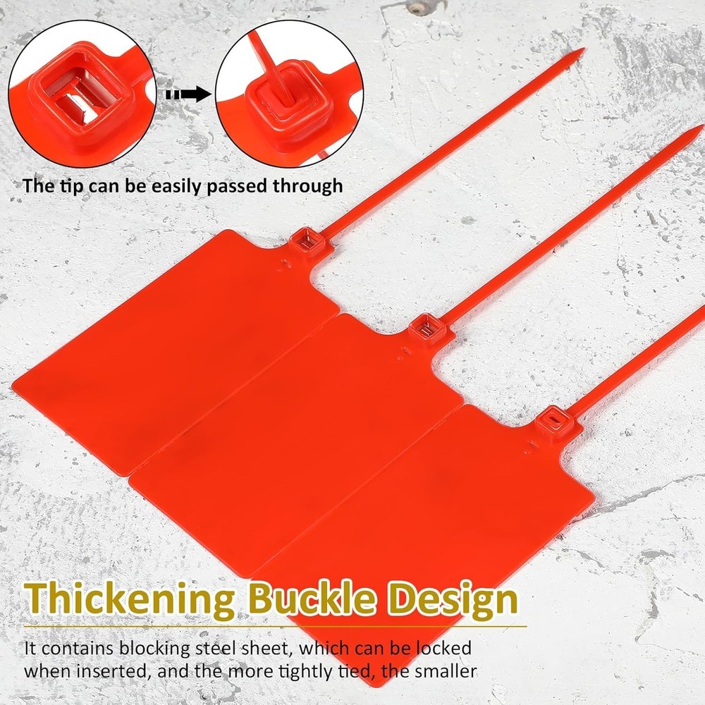200 Pieces Plastic Tags Waterproof Tags Plastic Seal Shipping Tags Logistics