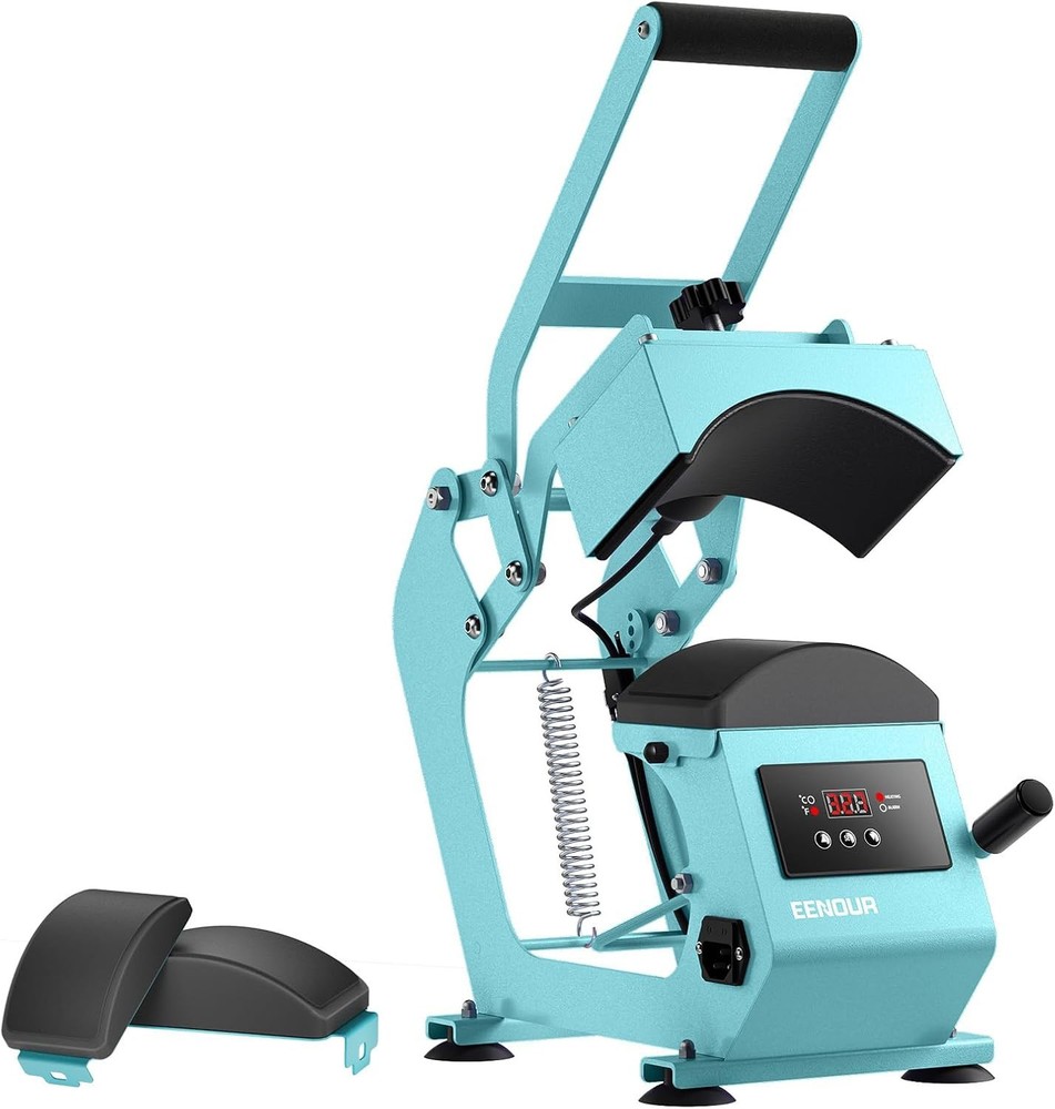 New - Hat Press Heat Transfer Machine for Caps Precise Temp & Auto Timer Control