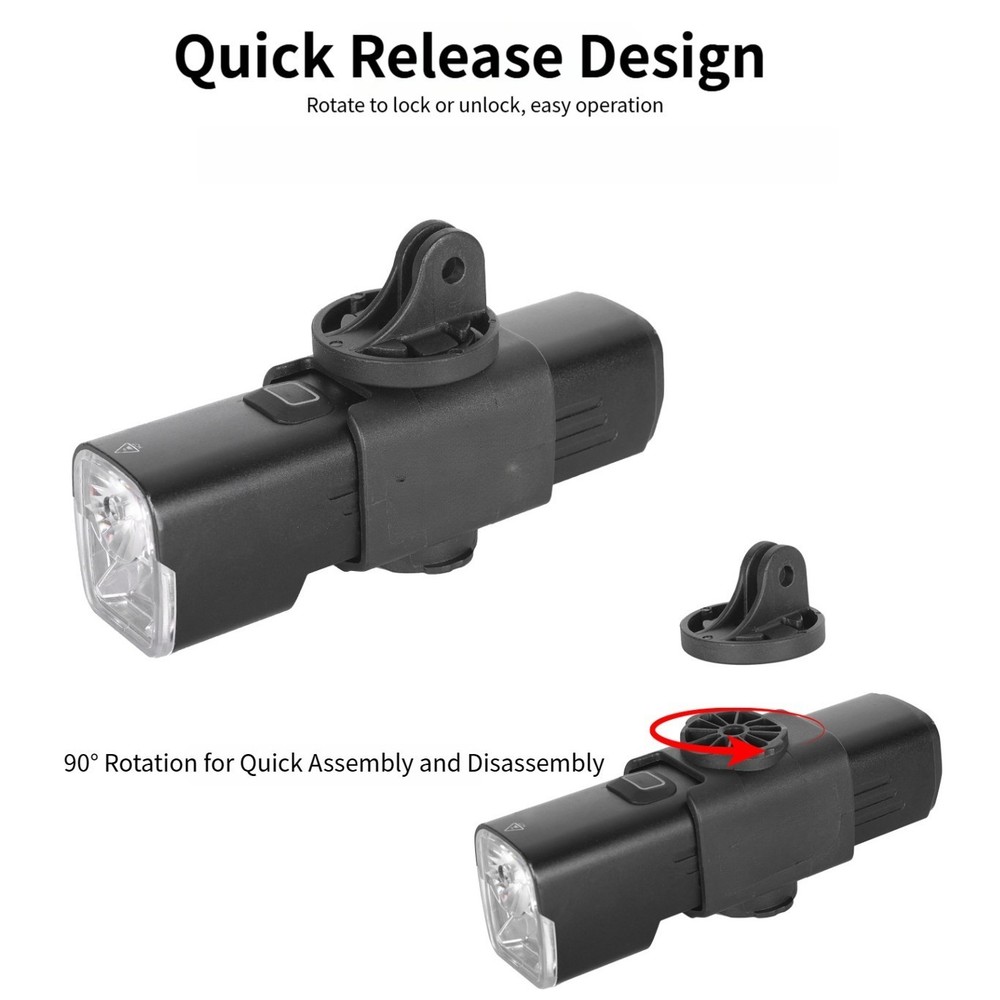 Quick Release Mount For Night Riding 90�� Rotation Design Dual Mounting Modes