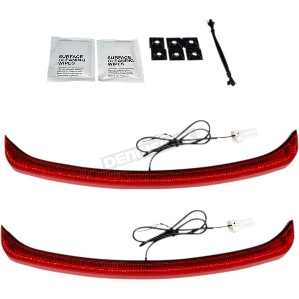 Custom Dynamics Low Profile Fender Light w/Red Lens - CD-TGFENDER-R