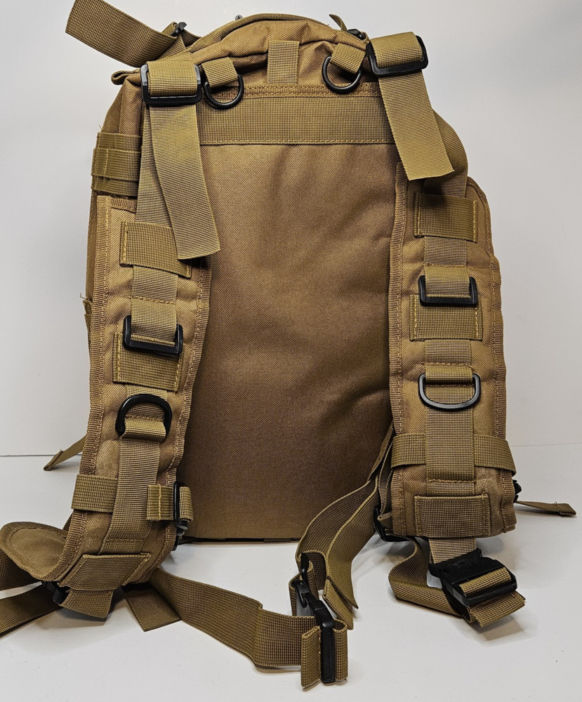 Multi-Purpose Tactical Backpack Brown Medium Hiking Pack