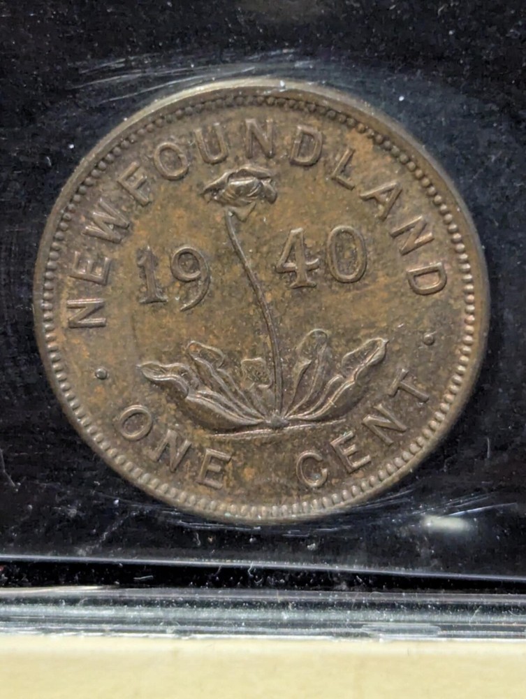 1940 ICCS Graded Newfoundland, Small One Cent, **MS-60** GL 712