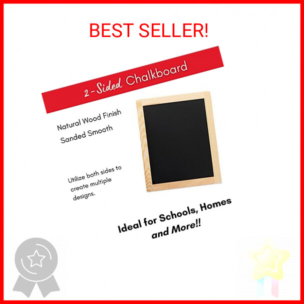 Plaid Double Sided Framed Chalkboard, 8.5"X10.5", 1 Pack