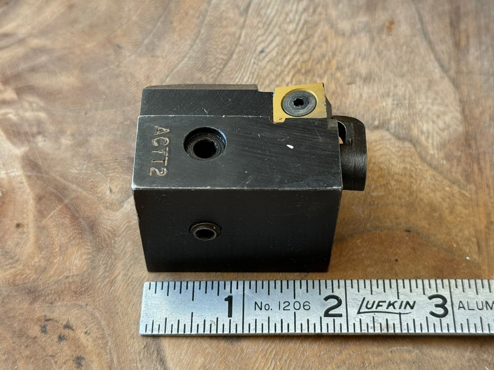 ACCU-SET Roller Backrest Turning Tool ACTT Style With Rectangular Carbide Insert