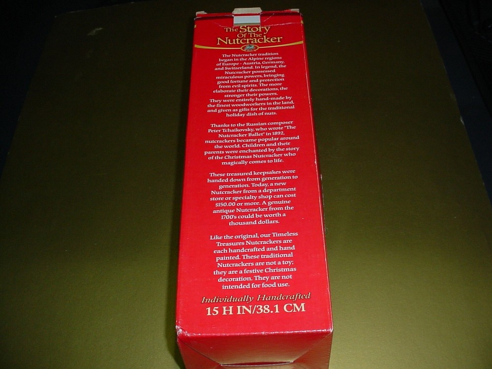 Deluxe Wooden Nutcracker Yule Rite 15"