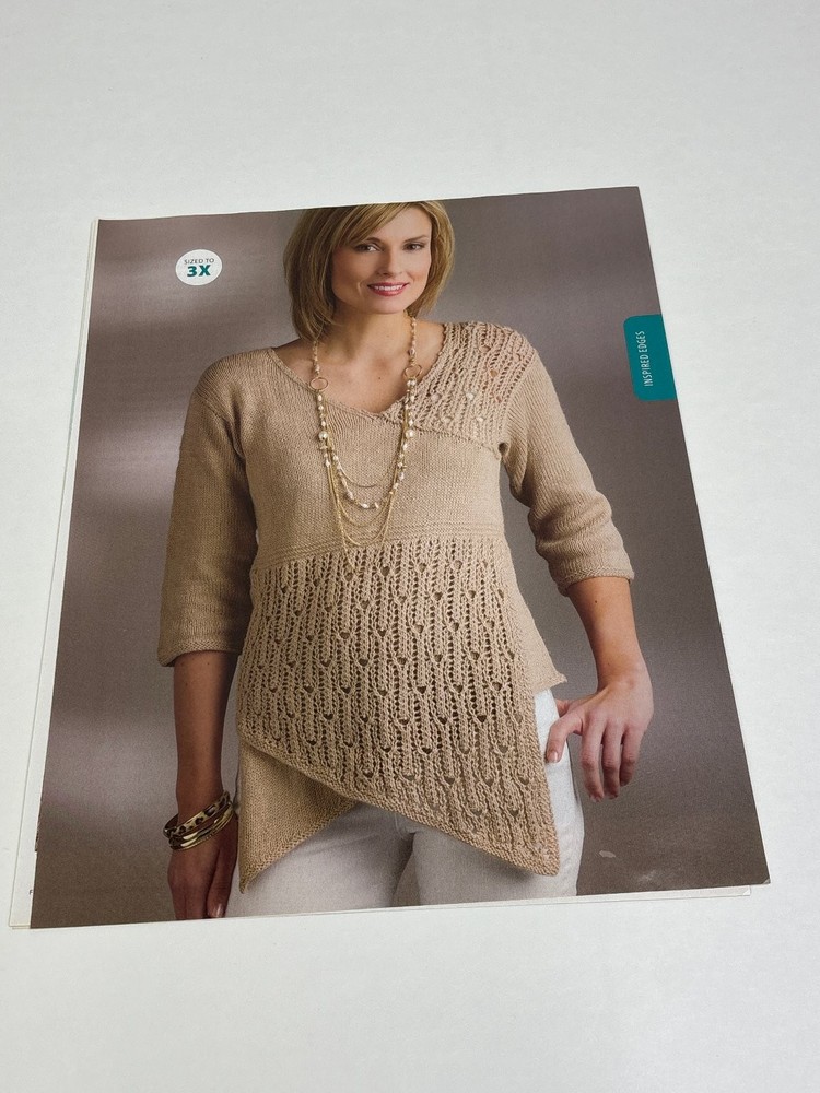 Sandi Prosser Metta Pullover Knitting Pattern Magazine Pages