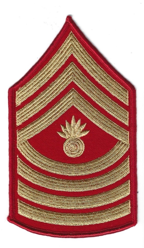 USMC US Marine Corps MASTER GUNNERY SERGEANT Patch