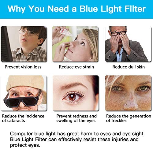 2 Pack 11.6 Inch Blue Light Screen Protector, Eye Protection Anti Blue Light &