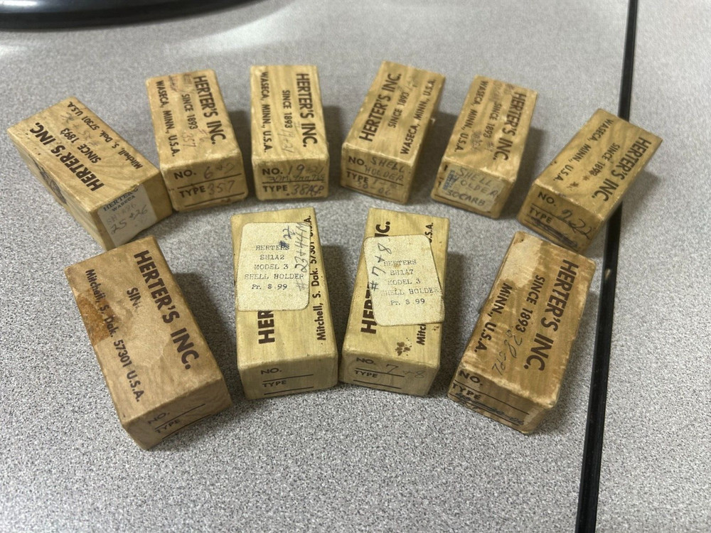 Herter's Empty Shell Holder Boxes 10 piece Lot