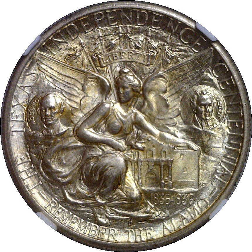 1935-D Texas Commemorative Half Dollar NGC MS-67