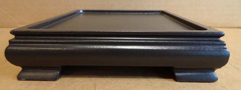 Wood Base for Figurine 7 3/8" Long Solid Wood Rectangle