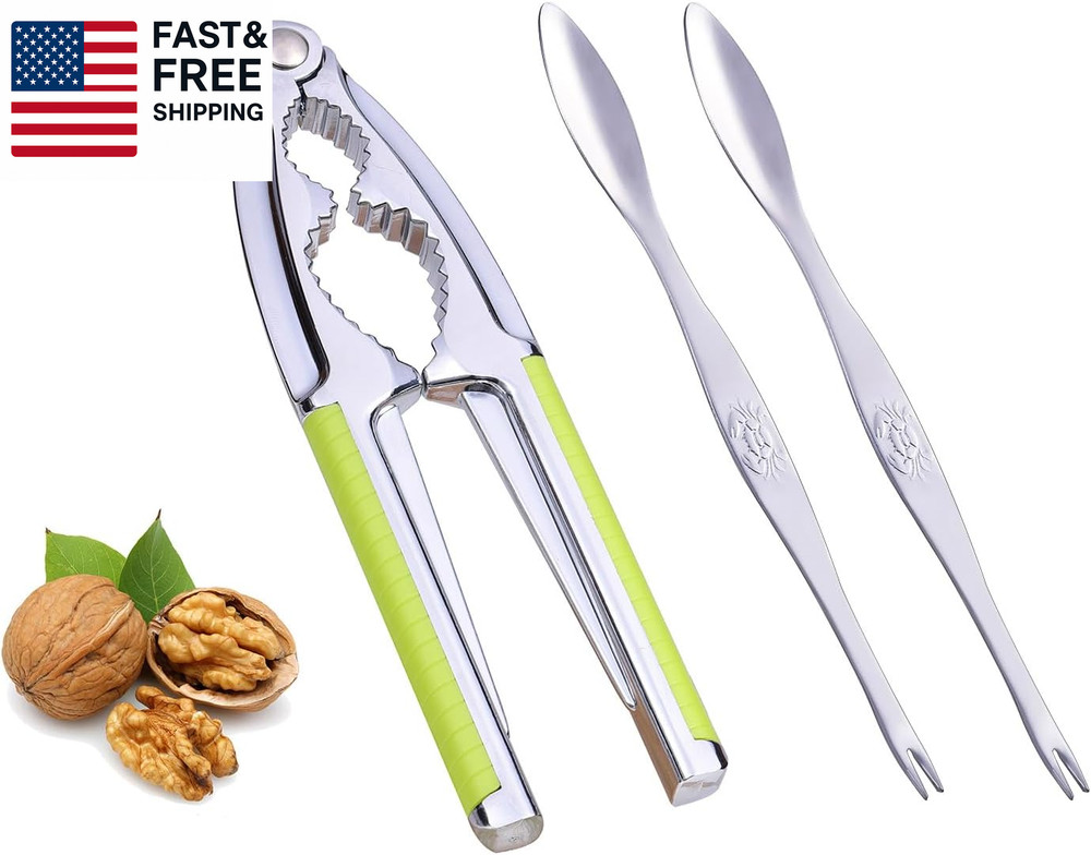 Nut Cracker, Nutcracker, Seafood Tools, Walnut Cracker for All Nuts, Heavy Duty