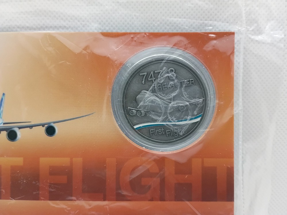 Boeing 747-8 Freighter First Flight Challenge Coin