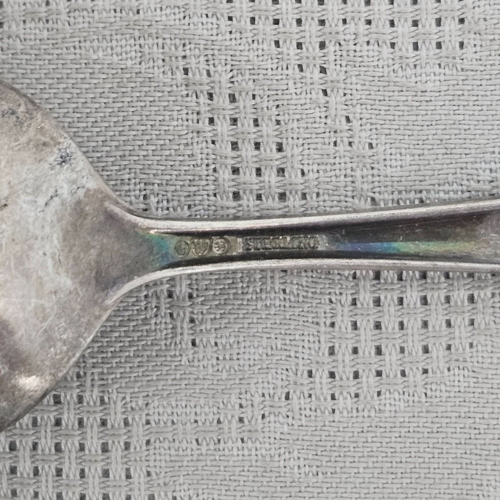 Antique Sterling Silver Souvenir Spoon Abraham Lincoln USA Eagle Watson