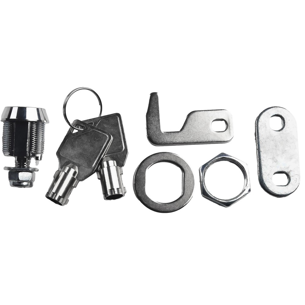 Secure and Reliable Chrome Finish Camlock with Keys Tool Box Replacement Lock