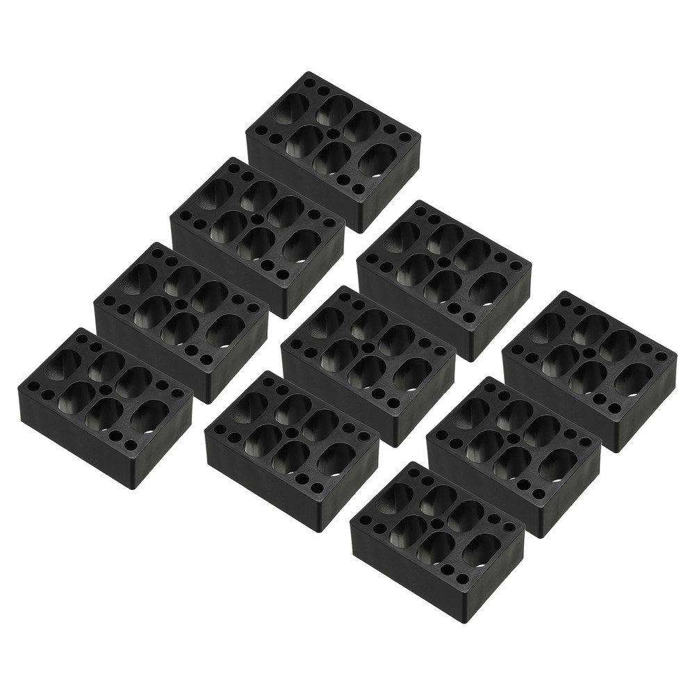 1.1" Skateboard Riser Pads, 10Pcs Riser Pads Angle Shock Pads, Black