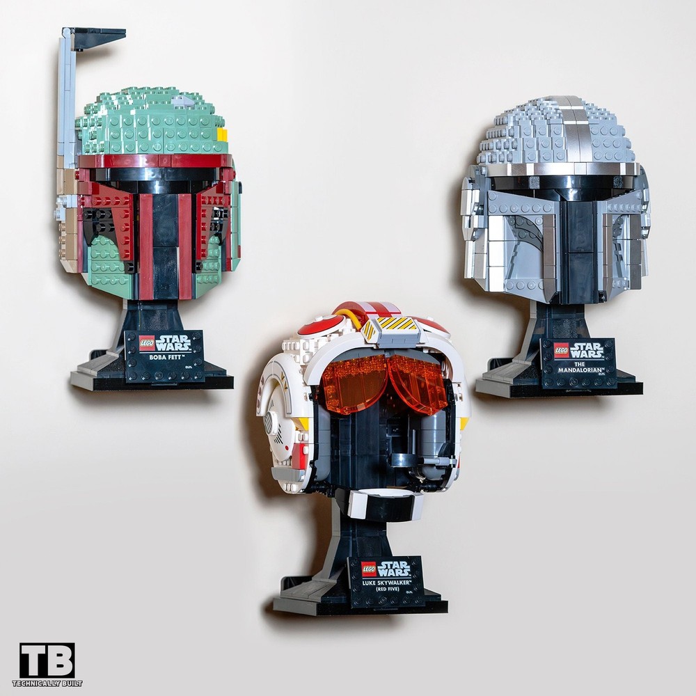 Wall Mount for LEGO Helmet Collection