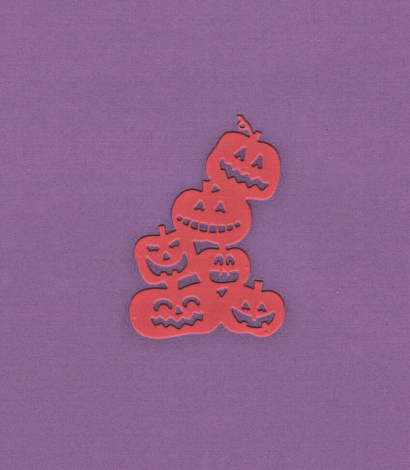 JACK-O-LANTERN STACK die cuts scrapbook cards