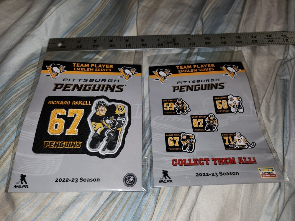 RICKARD RAKELL #67 PITTSBURGH PENGUINS PLAYER PATCH New