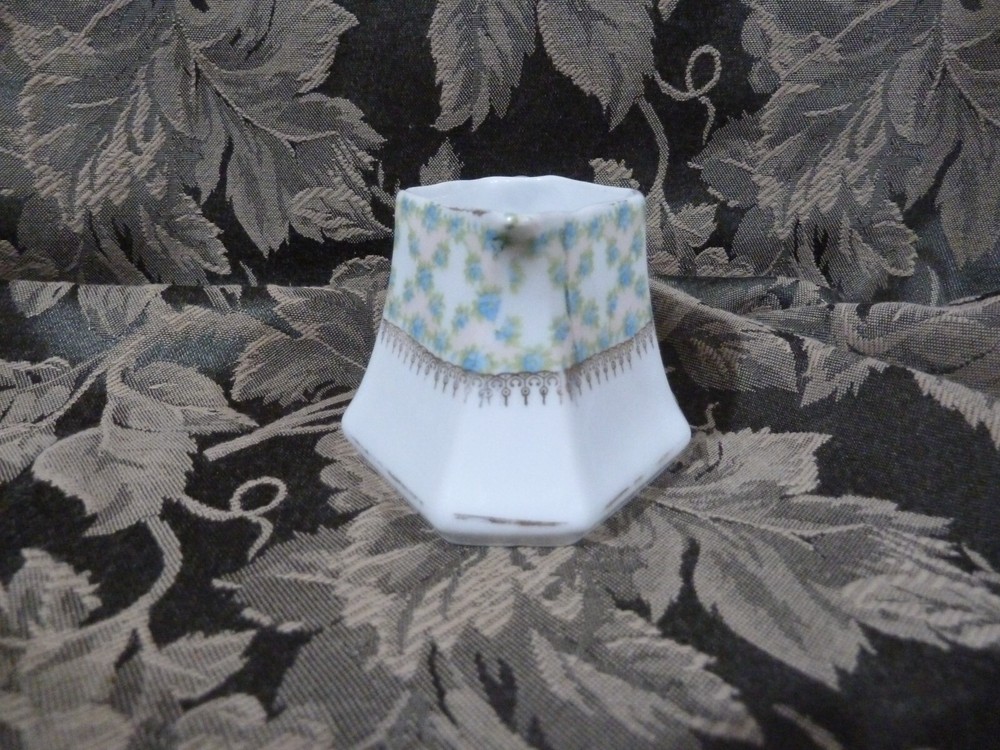 German Creamer with Blue Floral Design
