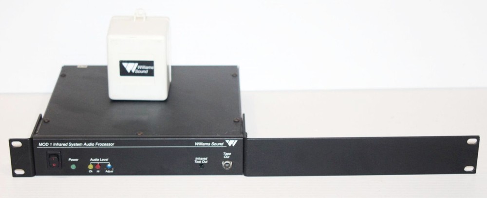 Williams Sound Mod 1 Infrared System Audio Processor Modulator + Power Supply