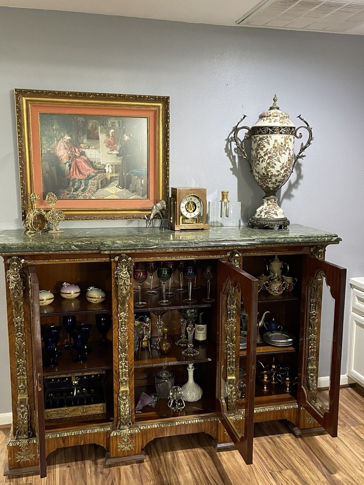 Beautiful, large Victorian style, Credenza, Display Sideboard