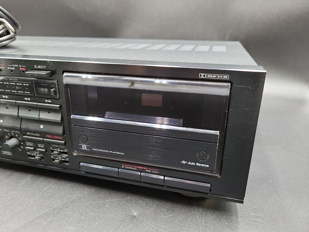 Kenwood Stereo Double Cassette Deck KX-W6010 Auto Reverse
