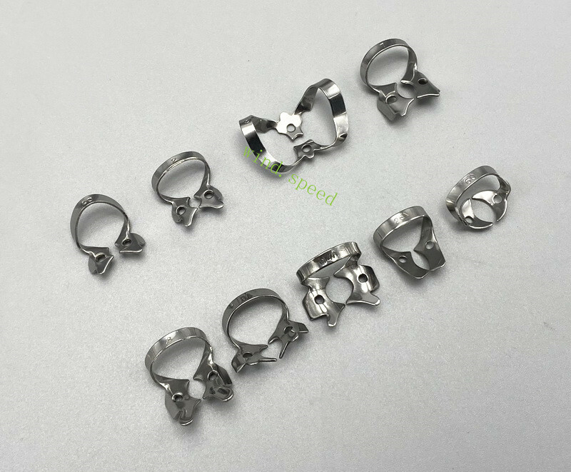 Rubber Dam Frame Punch Template Clamps Forceps Dental Endodontic Lab Instruments