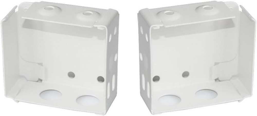 2 Pcs White Window Blinds Headrail Bracket