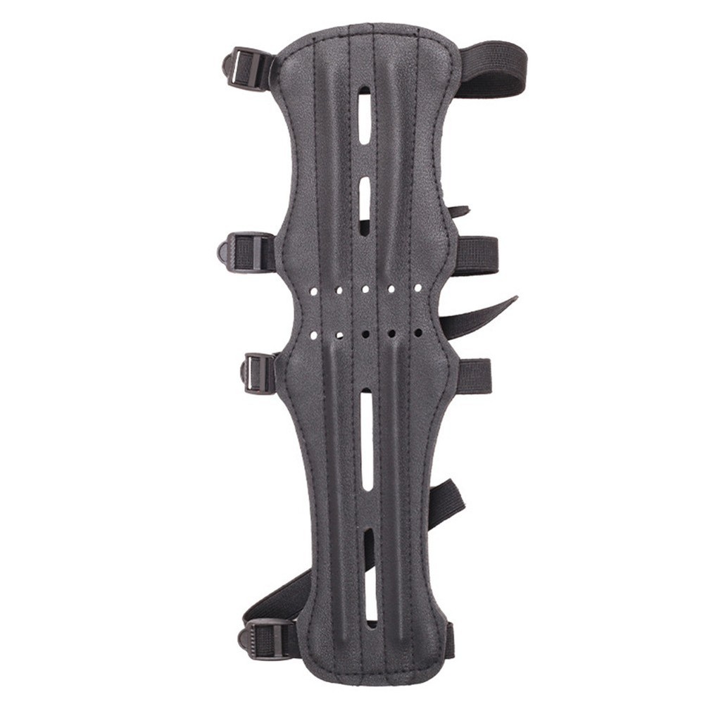 Extended Leather Guard for Bow Gear Practical Hole Design for Efficiency