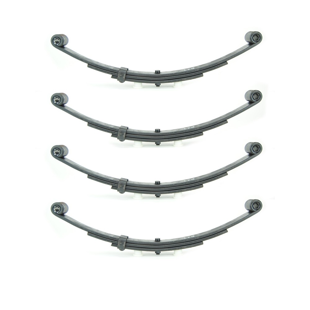 (4)- Boat Trailer 3 Leaf Double Eye Springs (2 PAIR) 20" 3700lbs CAP Per Pair