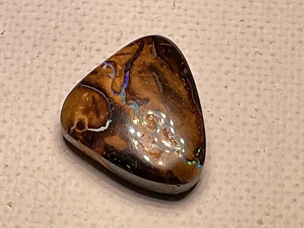 All Natural Solid Australian Boulder Opal, 12.40 carats, double sided