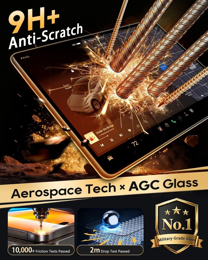 2-Pack 2026 Tesla Model Y Juniper Screen Protector 16"+8" - Refreshed Premium...