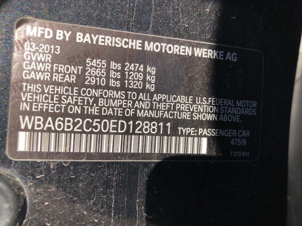 2012-2019 BMW 650i Head Up Display Projector (dash mounted) 931785