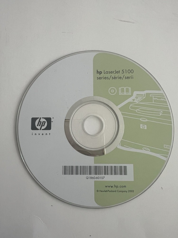 Hp LaserJet 5100 Series Printer Software Driver CD DVD only