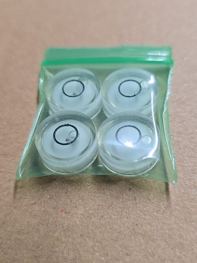 Round Bubble  Leveling Gauge Set For Phonograph Turntable 4pcs