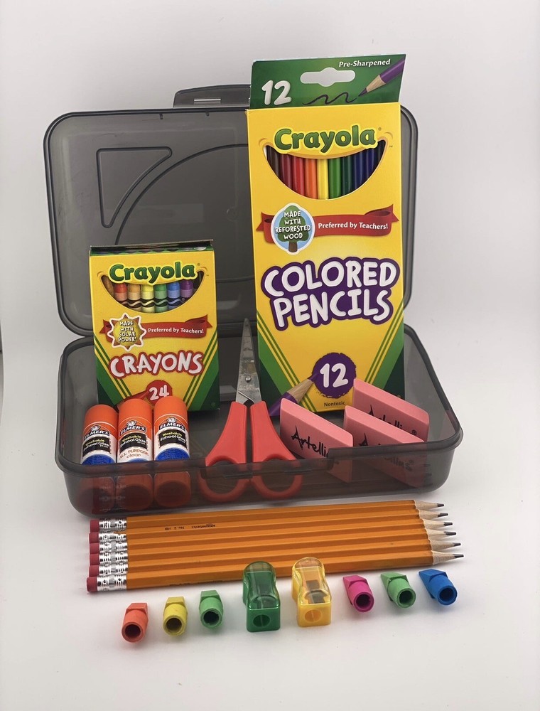 School Supplies Bundle Crayons Pencils Notebooks And More