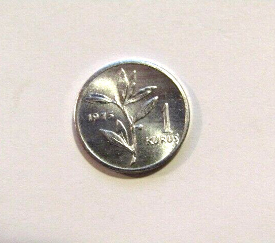 Turkey 1975 1 Kurus unc Coin
