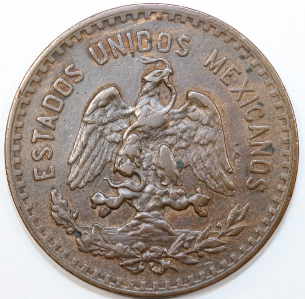 1927 5 Centavos, Mexico. # 0016