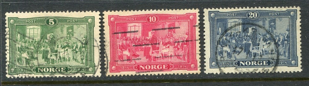 Norway #96-98 Constitutional Assembly [Used]