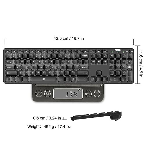 Universal Backlit 7-Colors & Adjustable Brightness Multi-Device Full Size