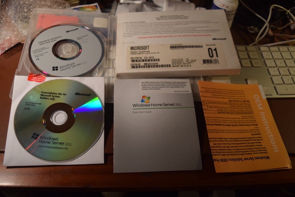 Microsoft Windows Home Server  2011 OEM System Builders Pack , 64 Bit Software