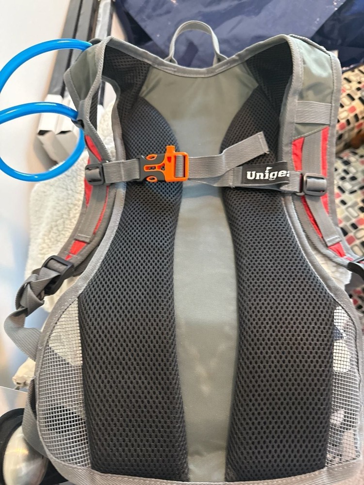 Unigear Hydration Backpack with 2L Water Bladder, Red/Grey