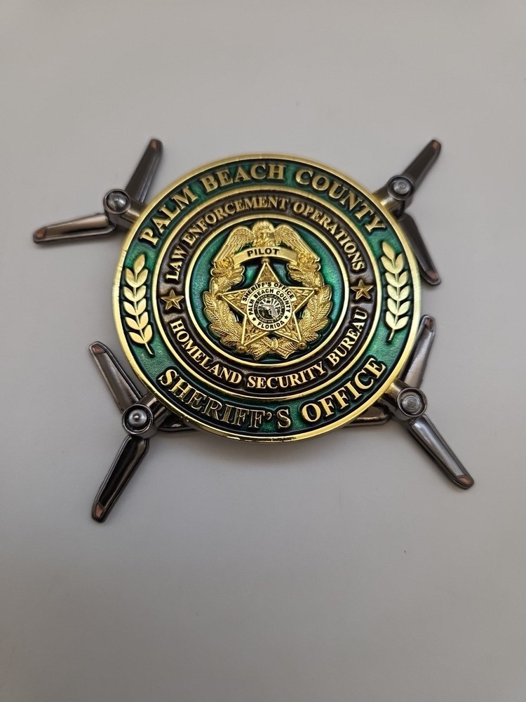 Palm Beach County Sheriff’s Office Pilot Challenge Coin Securing Your Safety