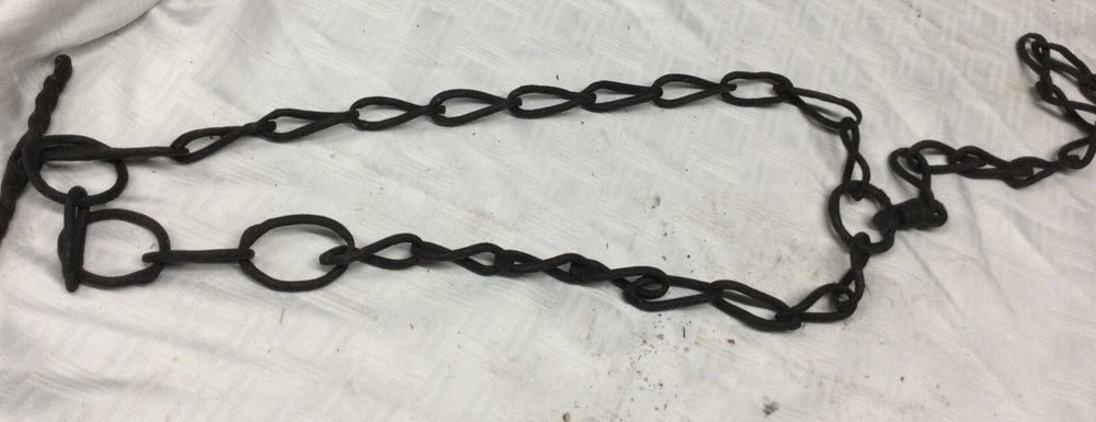 Primitive black cow style neck chain