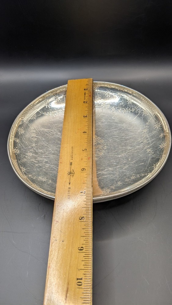 Tiffany And Co Silver Floral Pattern Bowl