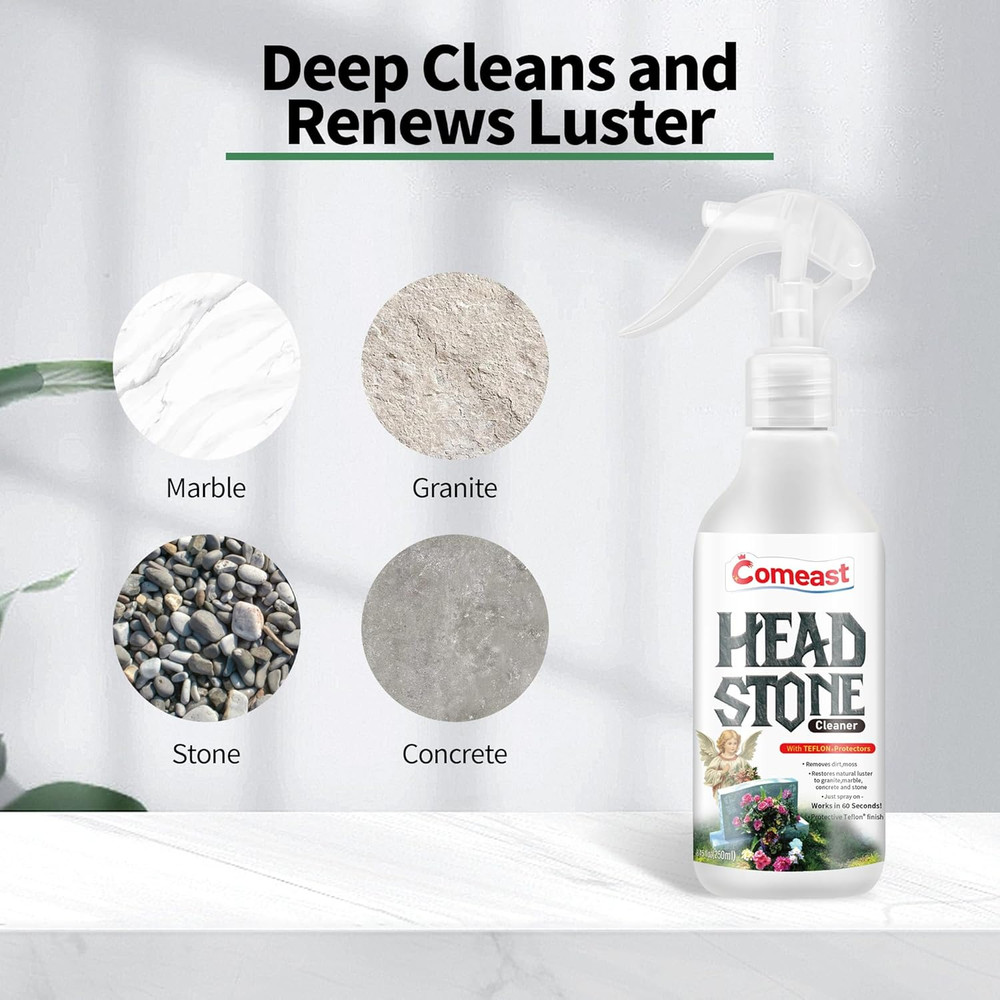 Headstone Cleaner for Graves Cemetery Gravestone Tombstone Cleaner Solution
