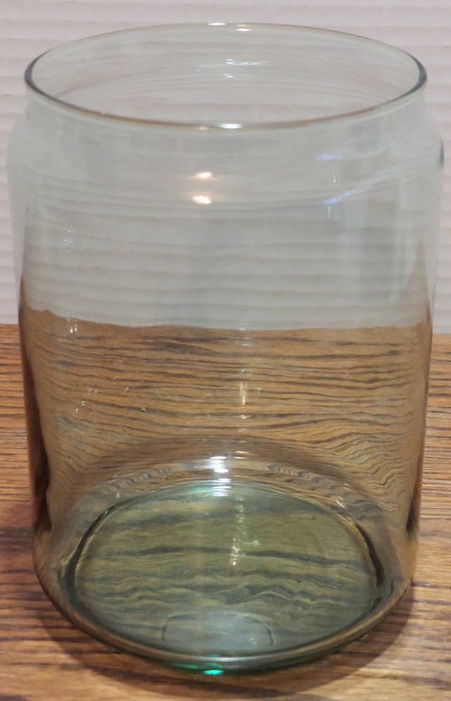 8.5" lidded rubber seal glass storage jar