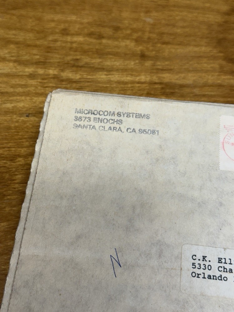 1988 MicroCom Systems 5.25” DOS Software Lot w/ Original Mailer